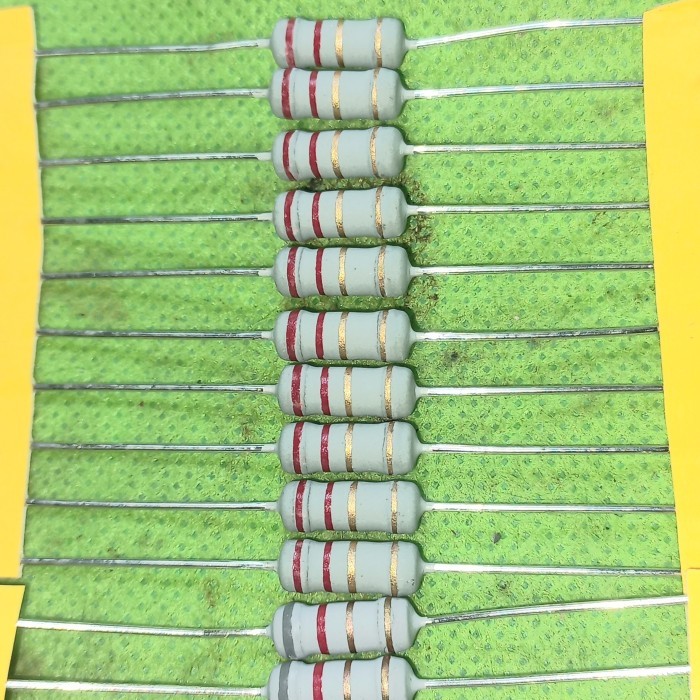 Jual resistor 2r2 1 watt original taiwan 1w 2.2r kilo 1watt 2,2r 2.2ohm ...