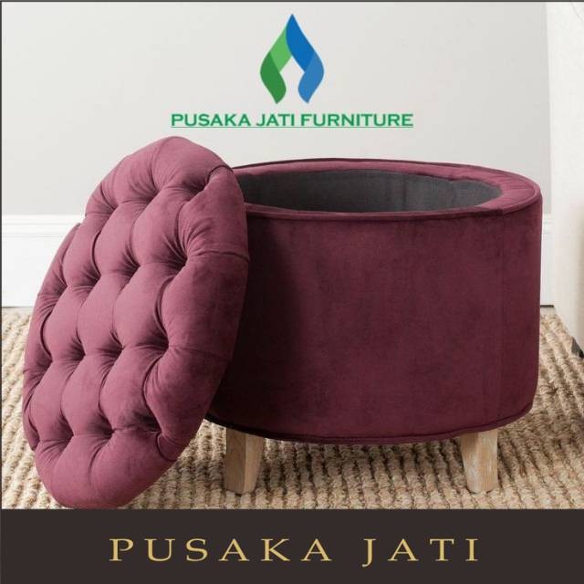 Jual Puff stool storage ( bisa di buka dan buat simpan barang ...