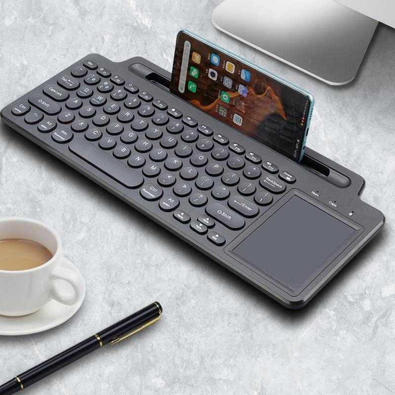 Jual Keyboard Wireless Bluetooth Portable 2.4GHz with Touchpad - MLD ...