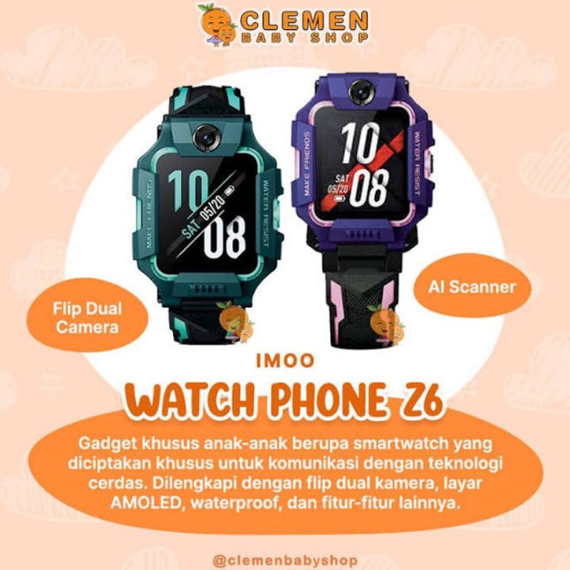 Jual Imoo Watch Phone Z6 Smartwatch Jam Tangan Pintar Anak Tiger