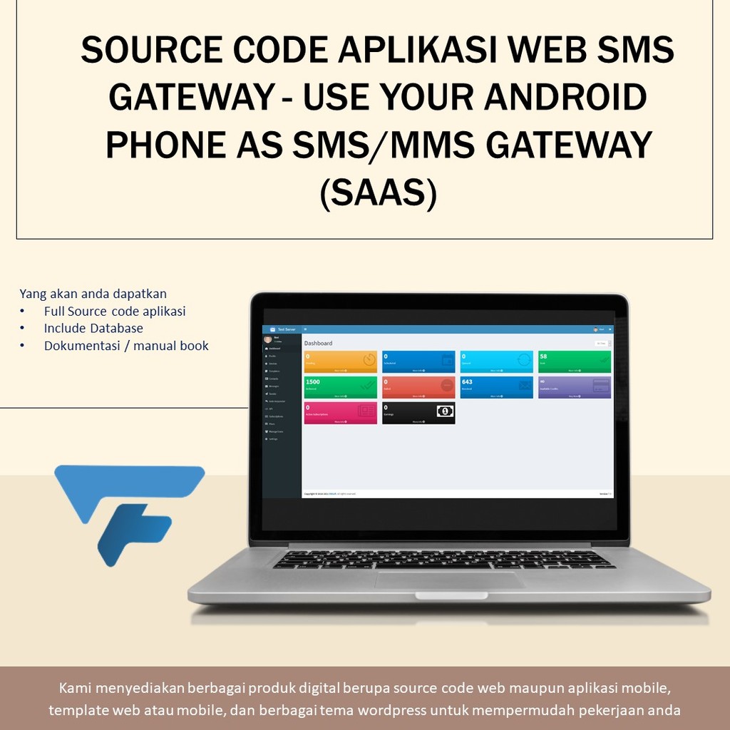Jual SOURCE CODE APLIKASI WEB SMS GATEWAY - USE YOUR ANDROID PHONE AS ...