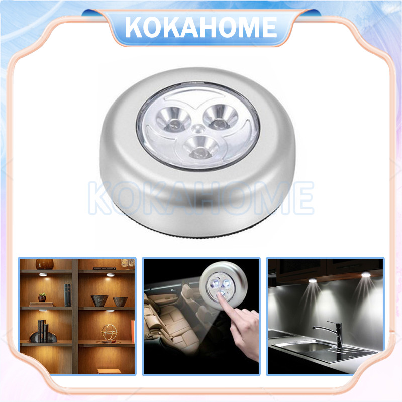 Jual lampu led tempel stickn/ click touch lamp emergency/darurat ...