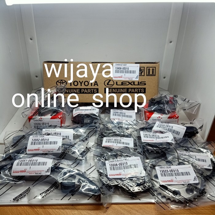 Jual timing chain set Hilux Revo 2GD Innova reborn 13406-0E010 13507 ...