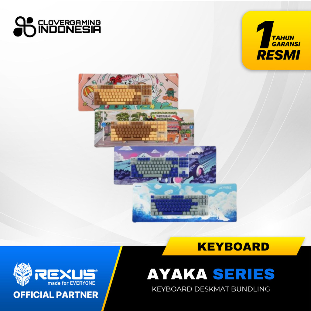 Jual Rexus Ayaka Series KG7 KG8 KG9 KG10 Wired Mechanical Gaming ...