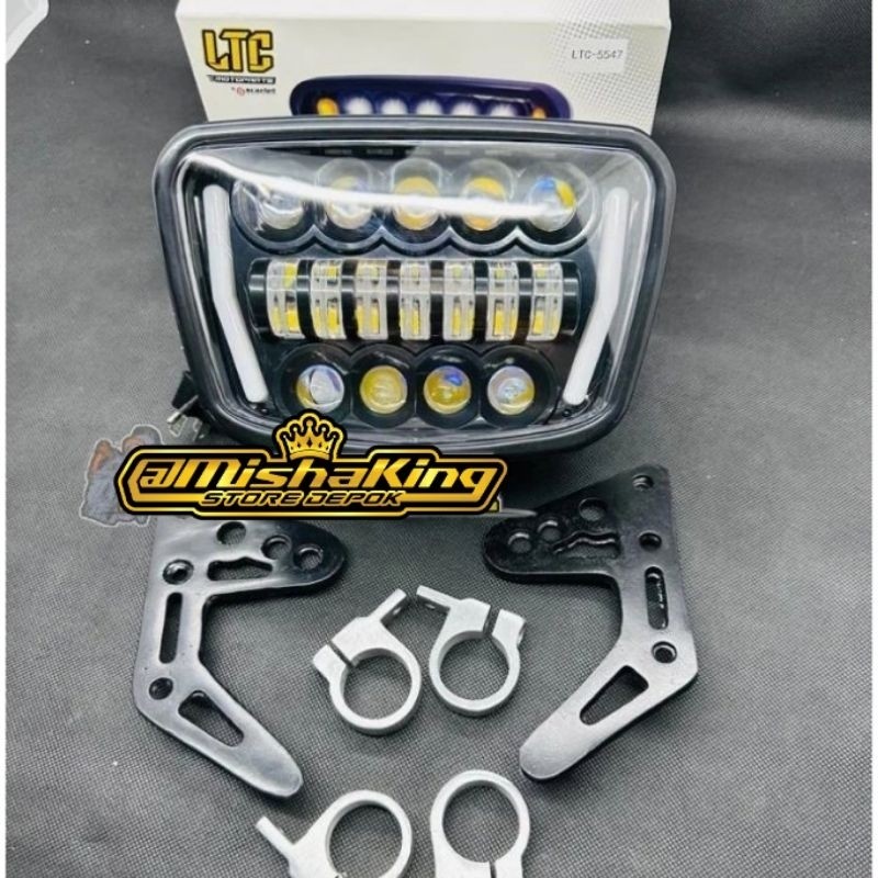 Jual lampu daymaker rx king oval set breket model bpro komplit | Shopee ...