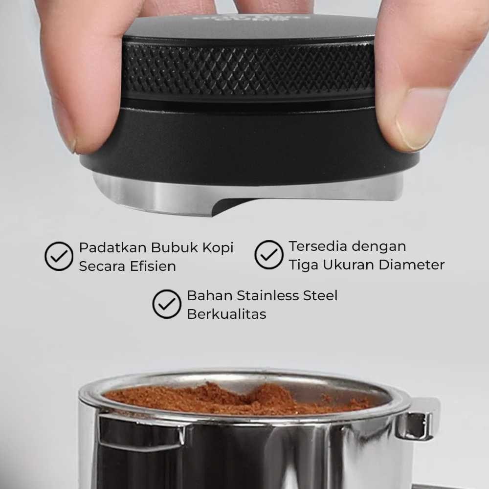 Jual LATHIFSHP Tamper Kopi Triangle Press Coffee Powder Stainless Steel ...