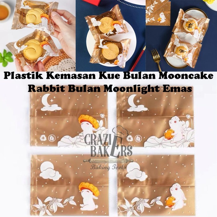 Jual Plastik Kemasan Kue Bulan Mooncake Rabbit Bulan Moonlight Emas - 9 ...