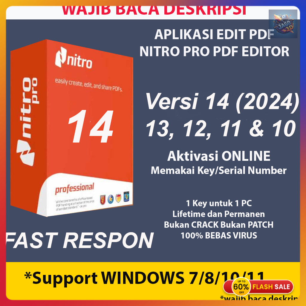 Jual Nitro Pro 14 Lisensi Original PDF Editor Full Version Aktif ...