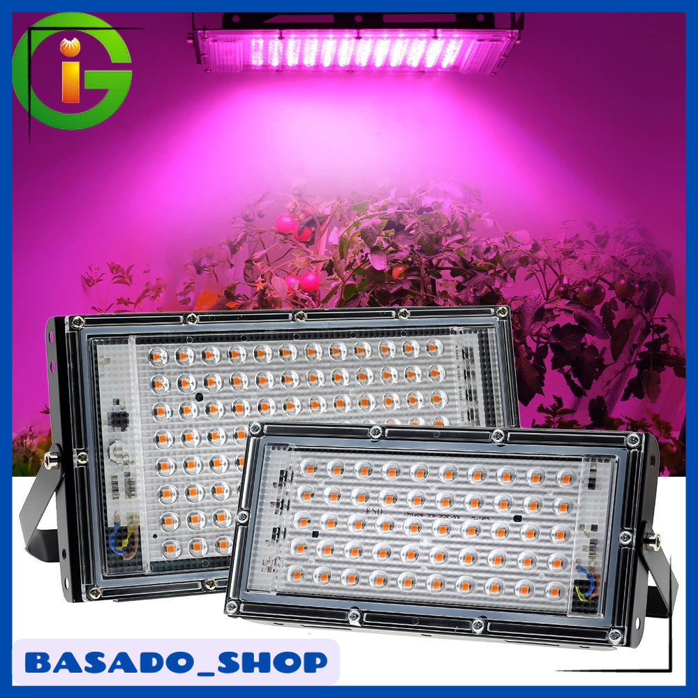 Jual Grow Light LED Hidroponik Full Spectrum 2835 SMD 220V 100W IP65 ...