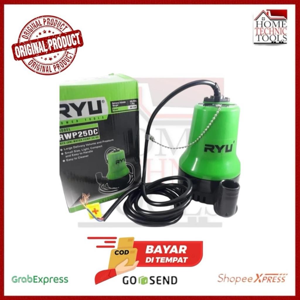 Jual RYU RWP 25 DC WATER PUMP LISTRIK / POMPA AIR / POMPA CELUP 25 DC ...