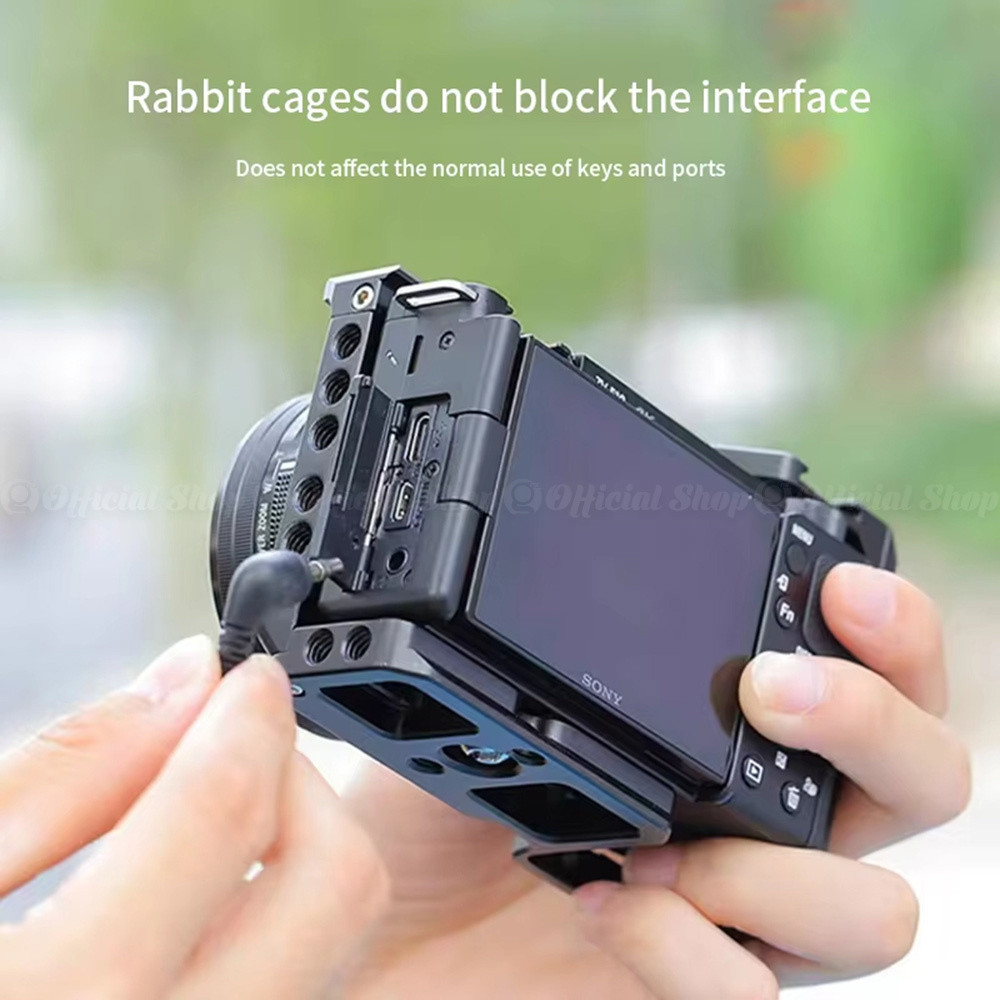 Jual HOP GRC-ZVE10 Cage Rig for Sony ZV-E10 Plate CNC Aluminium Metal ...