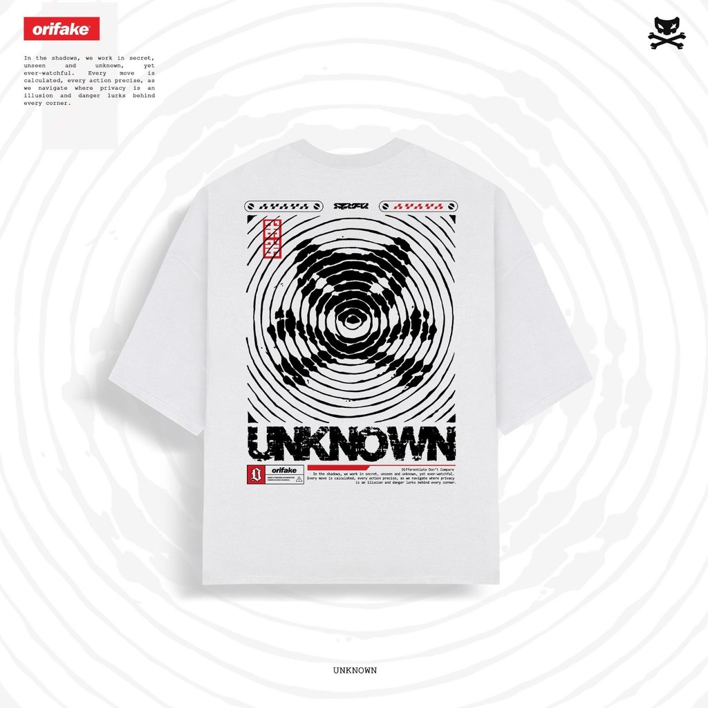 Jual ORIFAKE- T-Shirt Oversize Design Unknown White | Shopee Indonesia