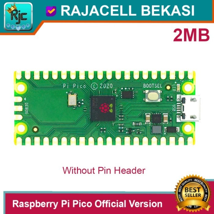 Jual AMD99 Raspberry Pi Pico RP2040 Microcontroller Pengganti Nano V3 ...