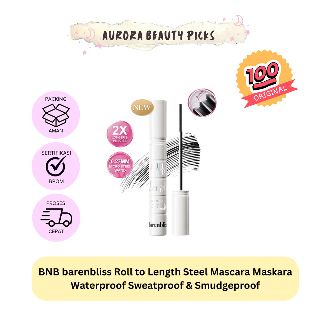 Jual BNB barenbliss Roll to Length Steel Mascara Maskara Waterproof ...