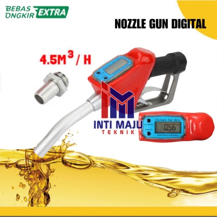Jual nozzle solar gun Digital Gun solar flus Flow meter Gun transfer ...