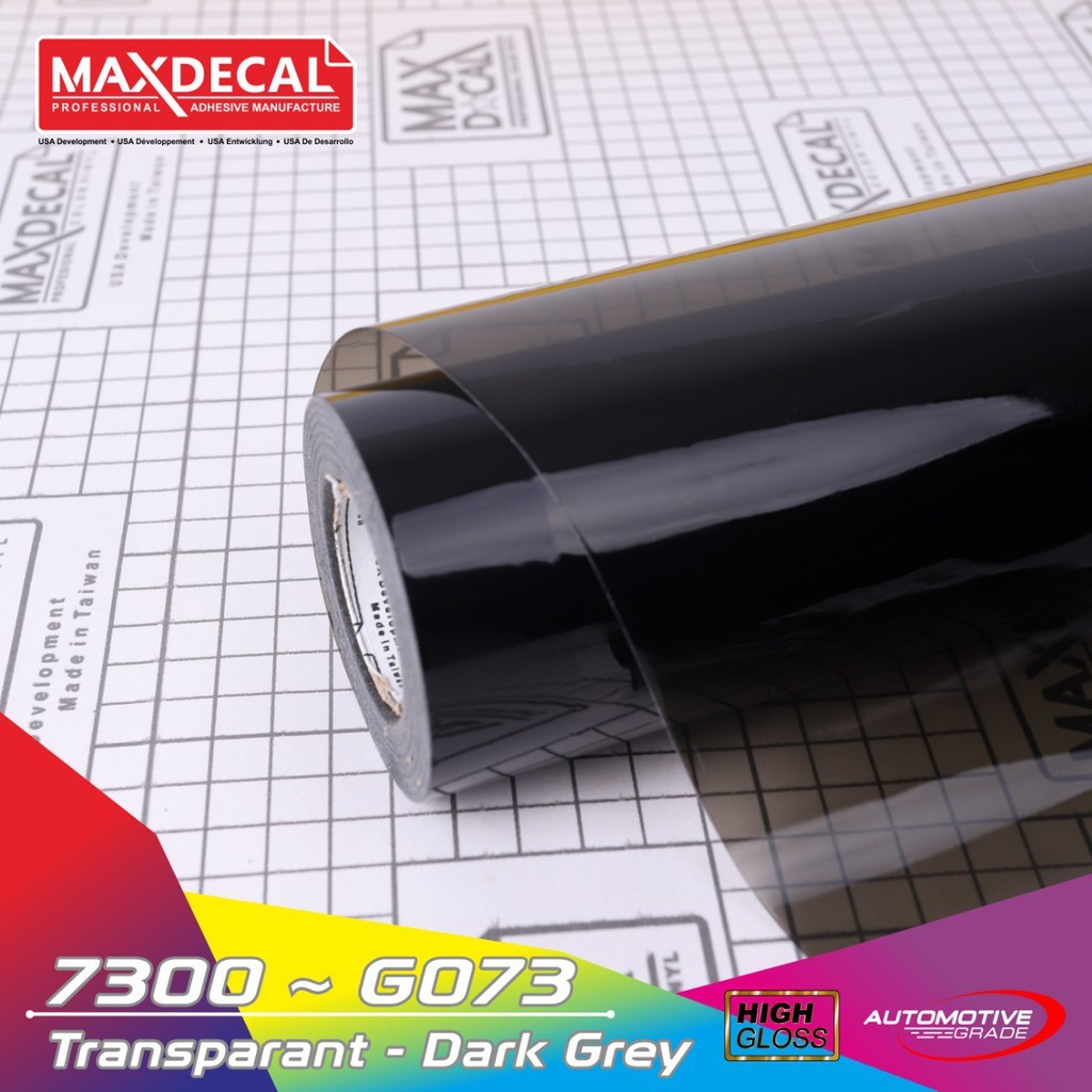 Jual MAXDECAL 7300 073 Black Hitam Sticker Skotlet Transparan | Shopee ...