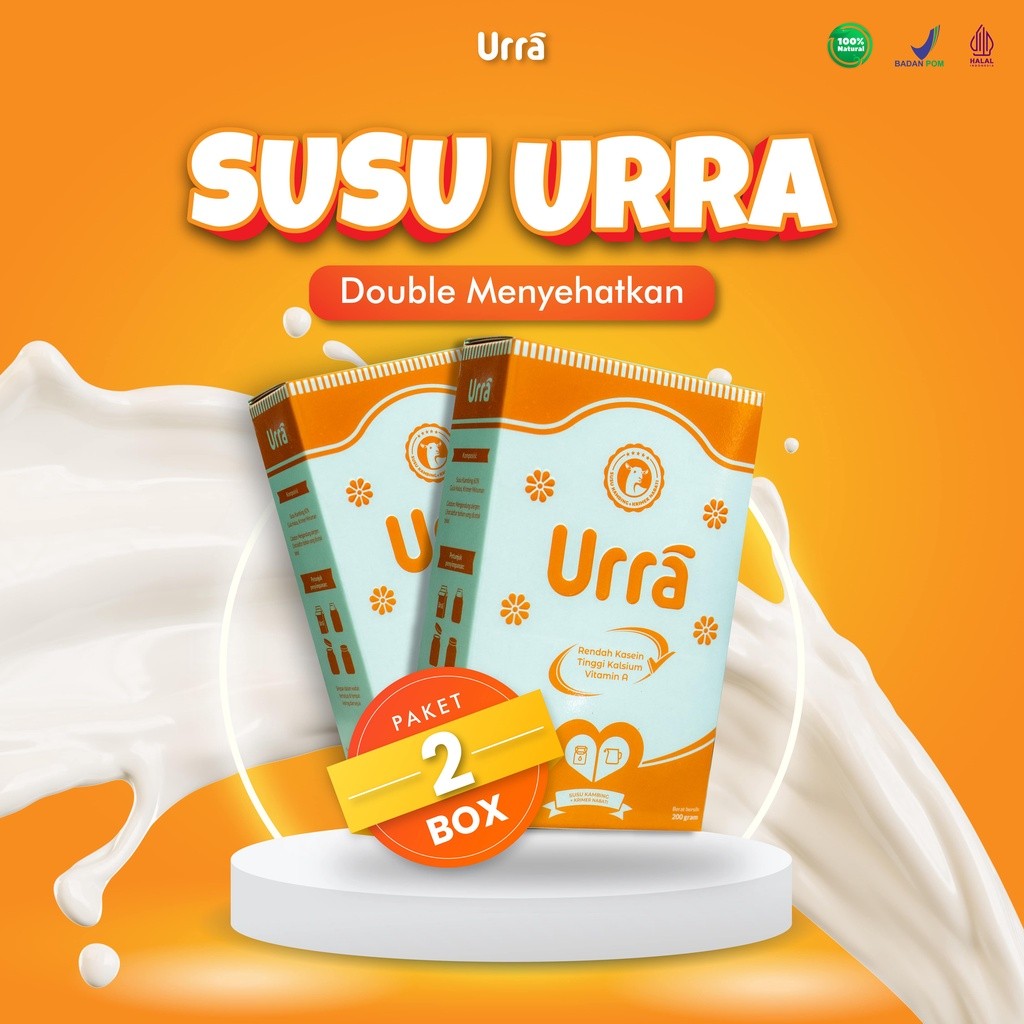 Jual [PAKET 2 BOX] Susu Urra 200gr - Susu Bubuk Kambing Saneen Khas ...