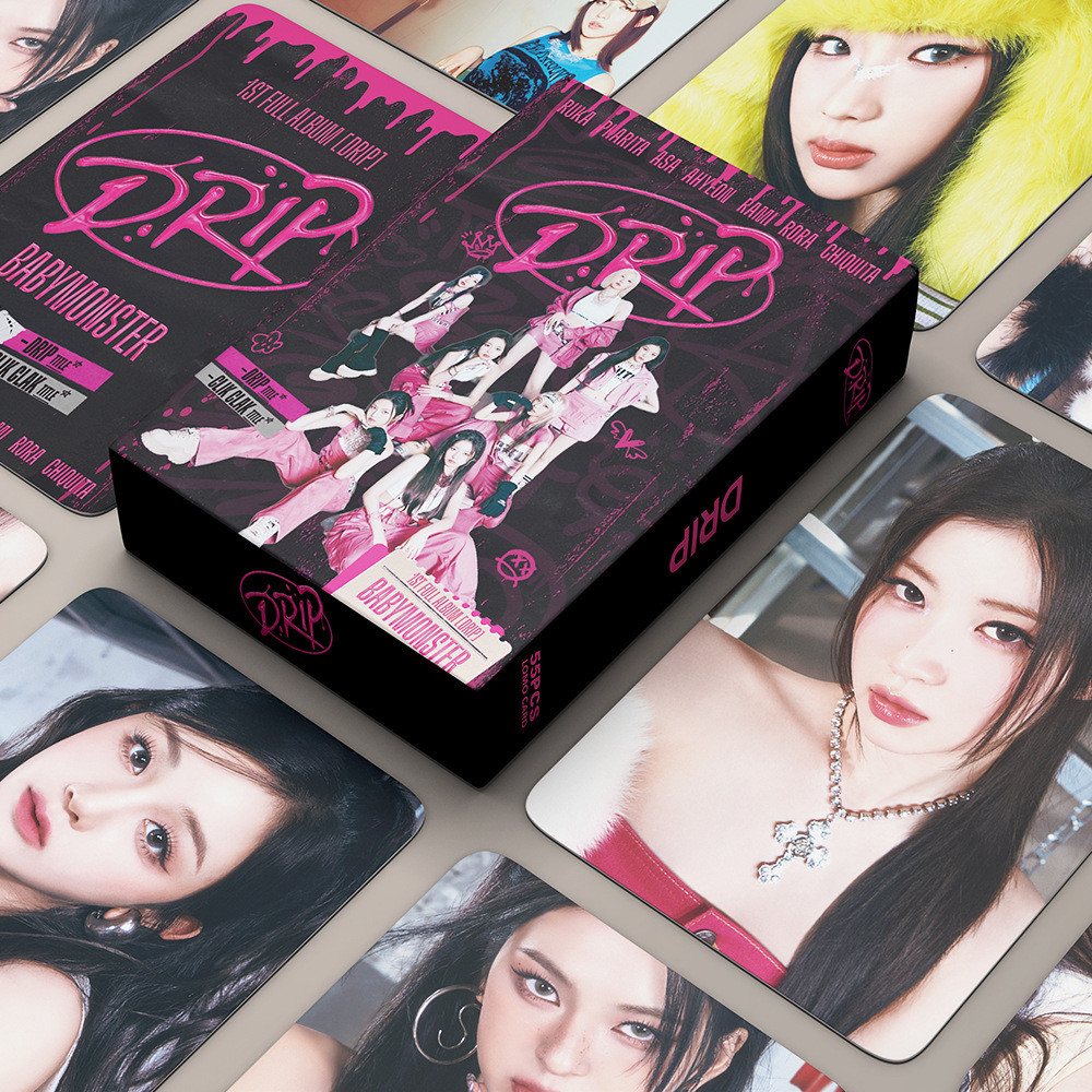 Jual 55pcs/set Kpop BABY MONSTER Lomo Cards New Photo Album DRIP RAMI ...