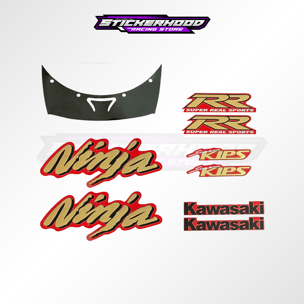 Jual STRIPING KAWASAKI NINJA RR OLD CBU MERAH | Shopee Indonesia
