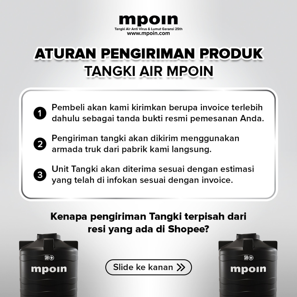 Jual MPOIN BIOPLUS 2000 L - TANGKI SEPTIC TANK GARANSI 1 TAHUN | Shopee ...