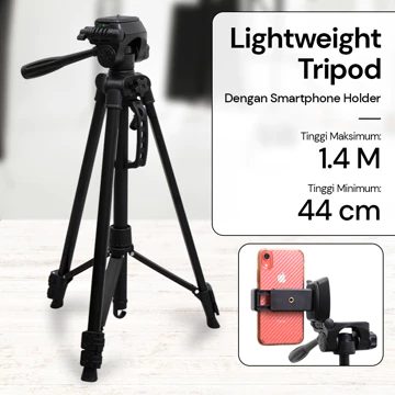 M1 Tripod Handphone Camera Digital Universal F 3520T Portable Landscape Penyangga Hp Kamera Max