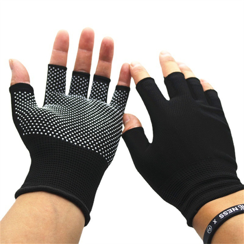 Jual Women Men Arthritis Compression Gloves Fingerless Joint Pain ...