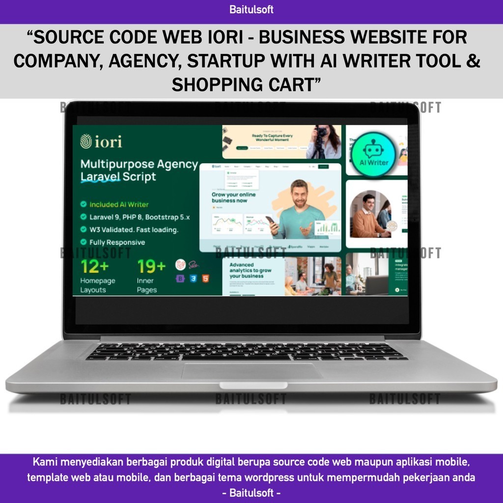 Jual SOURCE CODE APLIKASI WEB IORI - BUSINESS WEBSITE FOR COMPANY ...