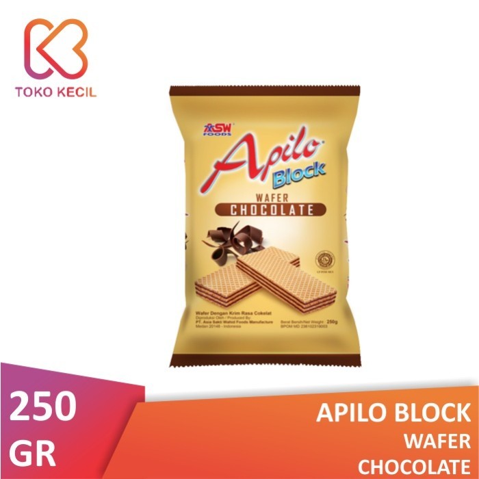 Jual Apilo Block Wafer Chocolate 250gr | Shopee Indonesia