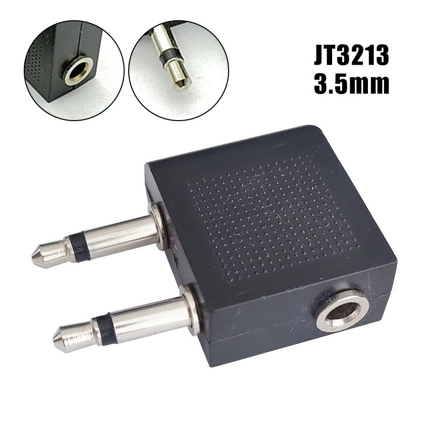 Jual Airplane Flight Headphone Adapter 3.5mm Soket Konversi Power ...