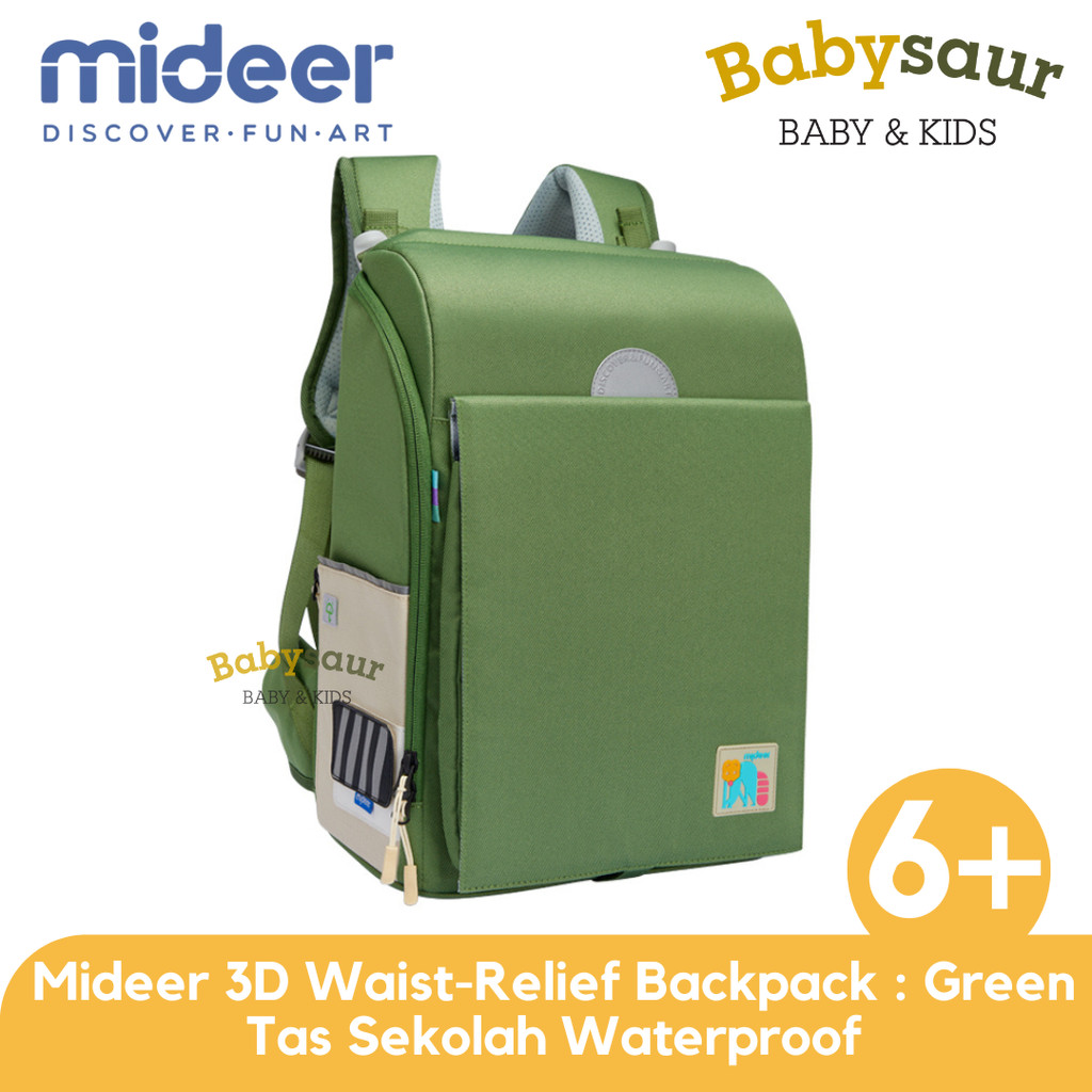 Jual Mideer Ergonomic Backpack 3D Waist-Relief Backpack Lush Green Tas ...