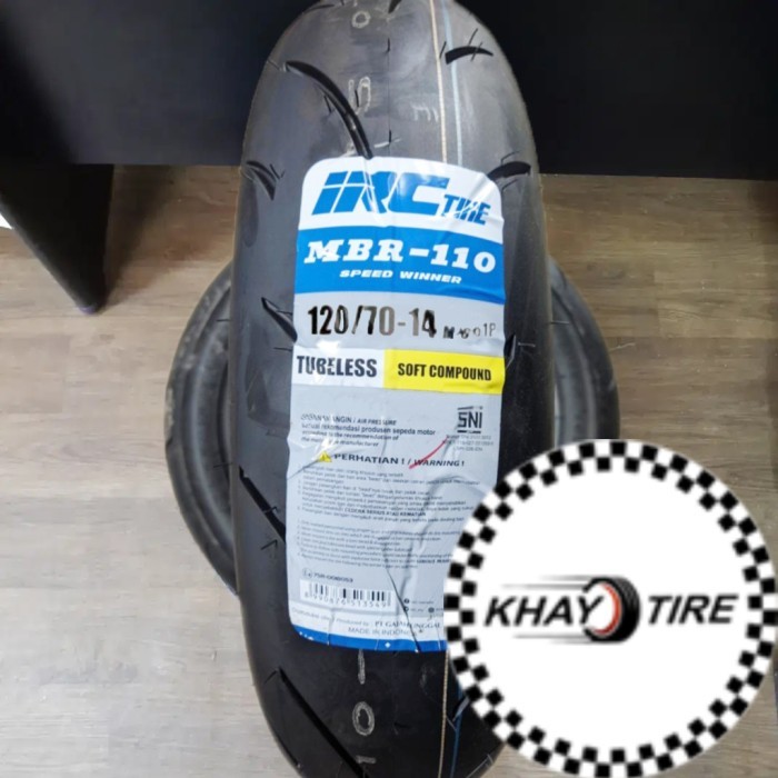 Jual Paket Ban Motor HONDA PCX IRC MBR 110 Soft Compound 100/80 - 120/ ...