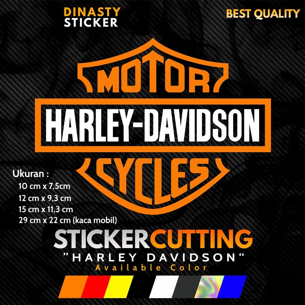 Jual STICKER STIKER CUTTING VIRAL HARLEY DAVIDSON KECIL BESAR KACA ...