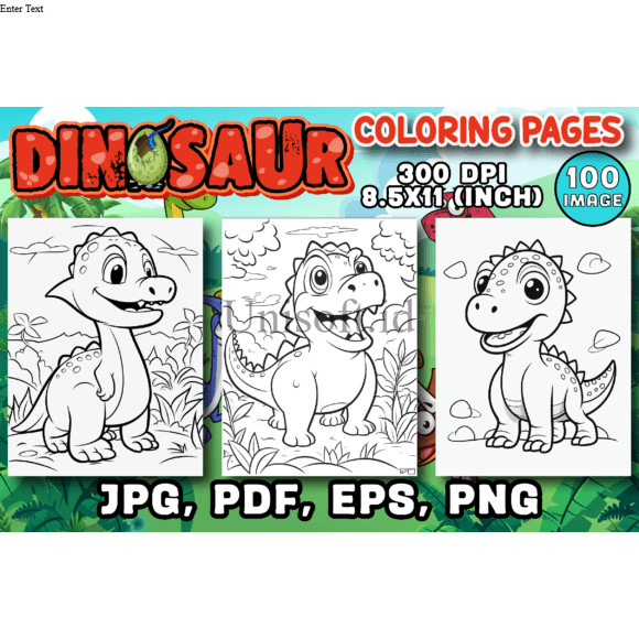 Jual About 100 Cute Dinosaur Coloring Pages Graphic Lengkap | Shopee ...