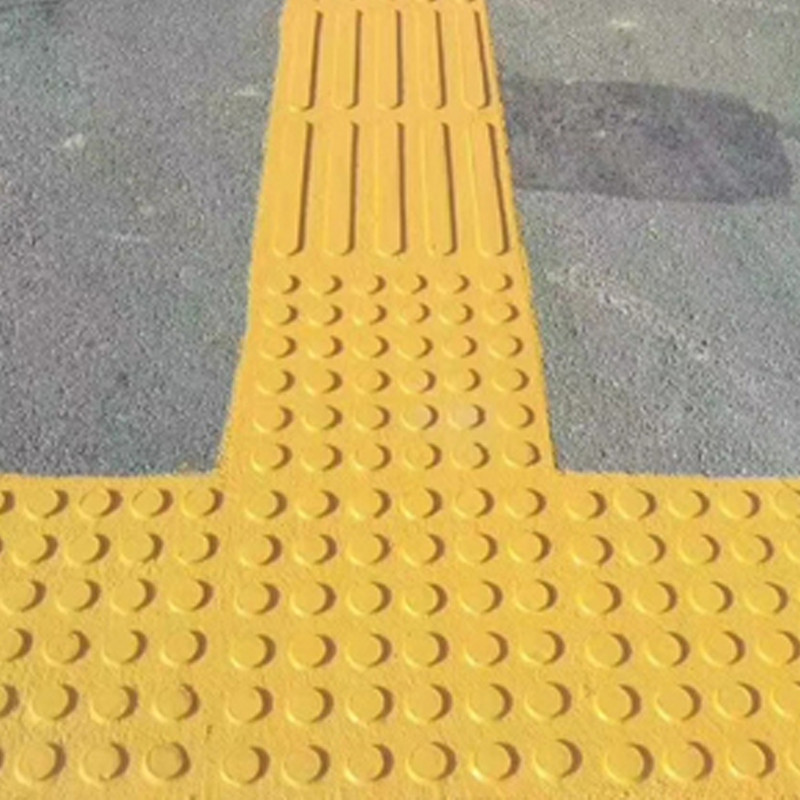 Jual 30X30cm Blind Road Sidewalk Safety Rubber Tile Bricks Tactile ...