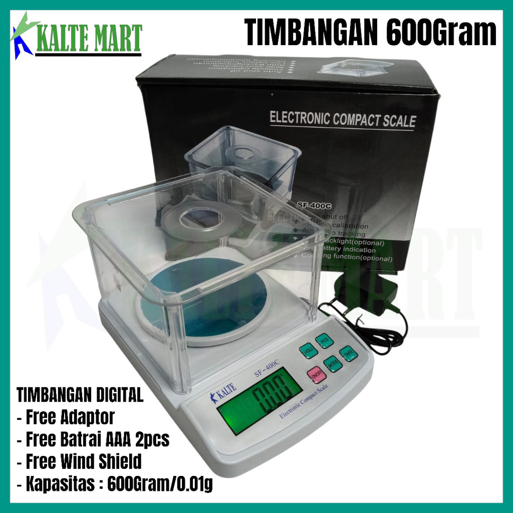 Jual Timbangan Digital SF400C 600gram/0,01gram Electronic Compact Scale ...