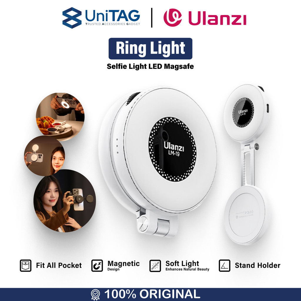 Jual Ring light Ulanzi Magsafe Selfie Light LED by UniTAG | Shopee ...