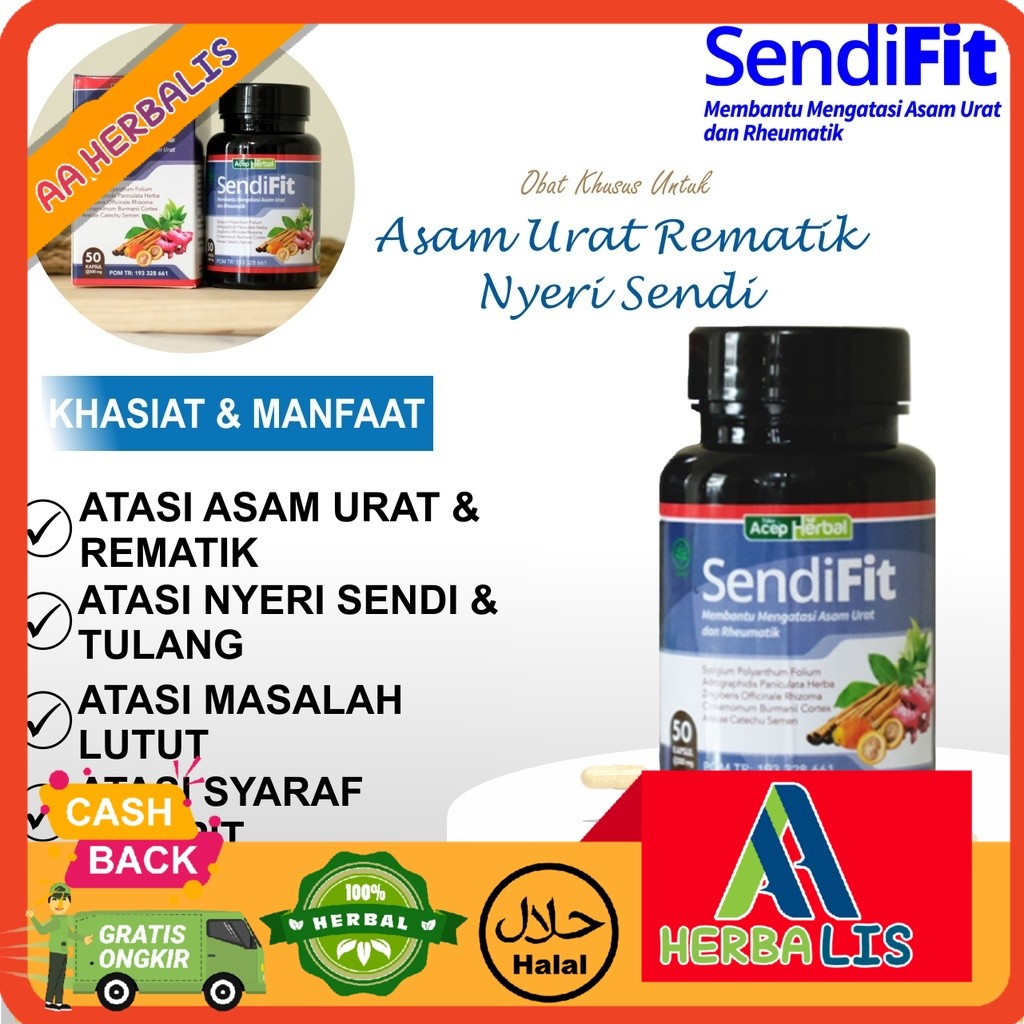 Jual SendiFit Acep Herbal Obat Khusus Untuk Asam Urat Rematik Nyeri