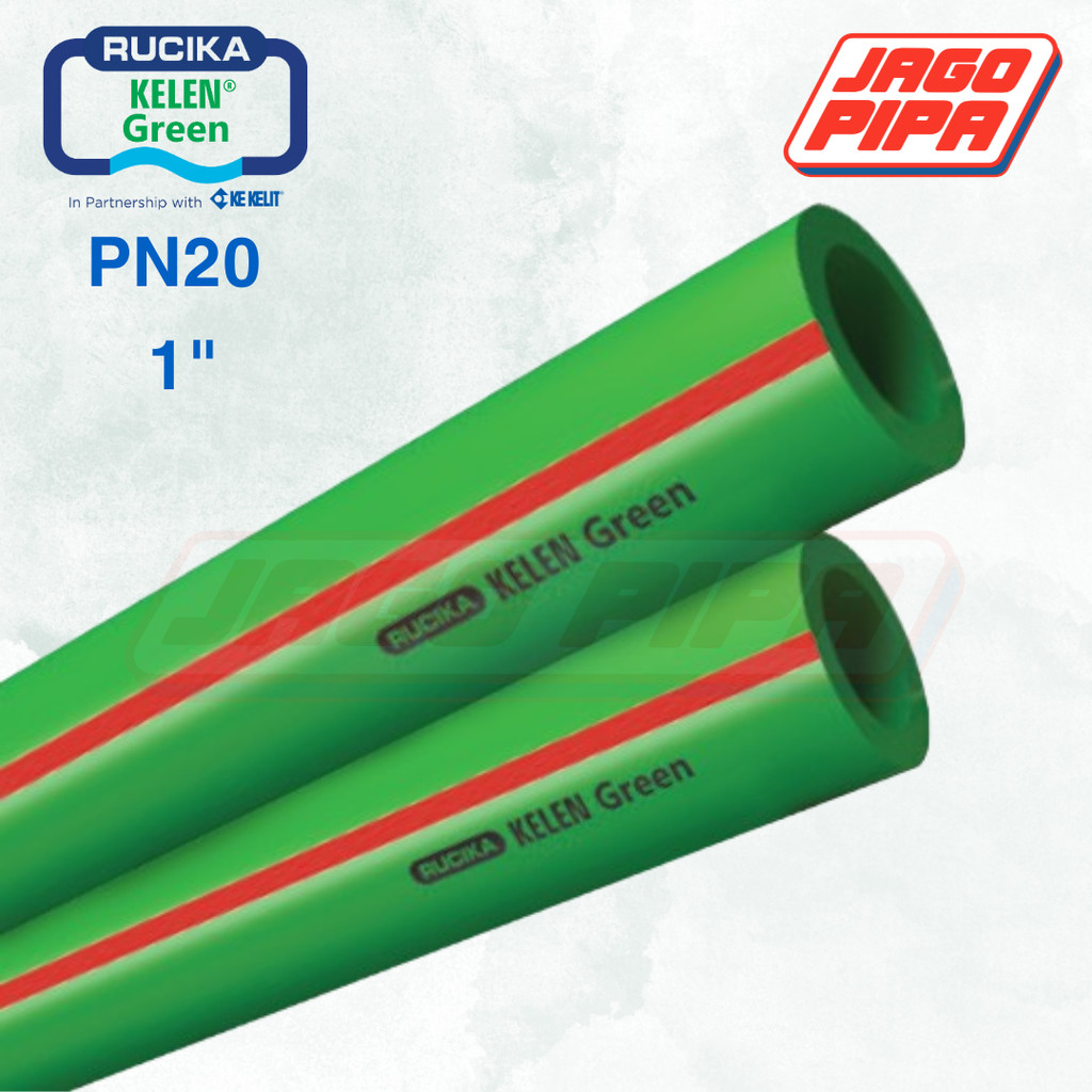 Jual Rucika PPR Pipa PN20 32 mm 1 Inch Kelen Green Tigris 1