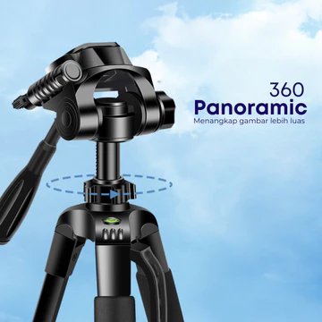 Tripod Hp 140cm 360 Derajat Remote Bluetooth Selfie Ngonten Tripod Kamera DSLR Hp Serbaguna 3366