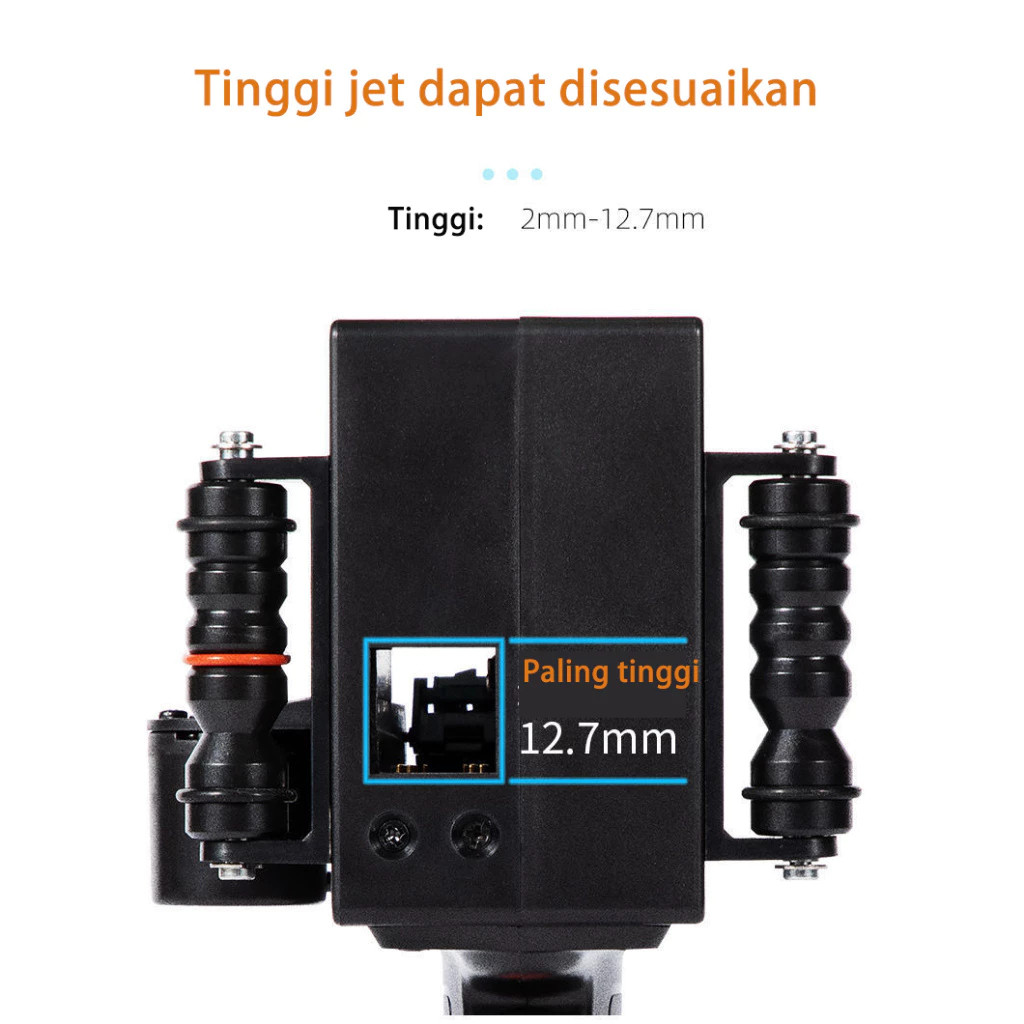 Jual [dengan 8 aksesori + casing logam] Printer Inkjet Genggam Portabel ...