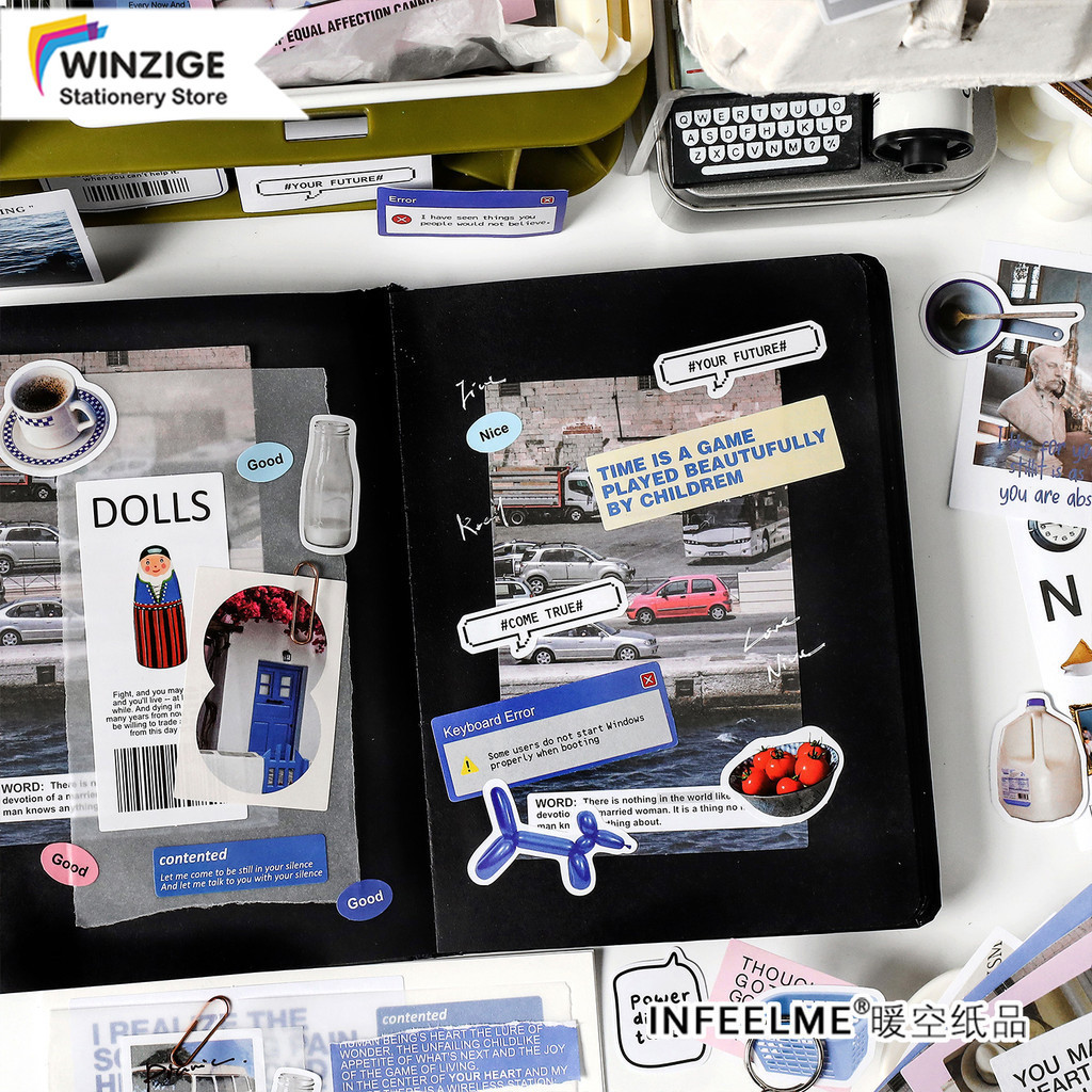 Jual Winzige 200pcs Stiker Vintage Gaya /Stiker Lucu /Retro Book Sticke ...