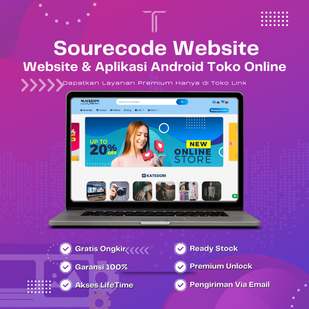 Sourecode Website dan Aplikasi Android Toko Online