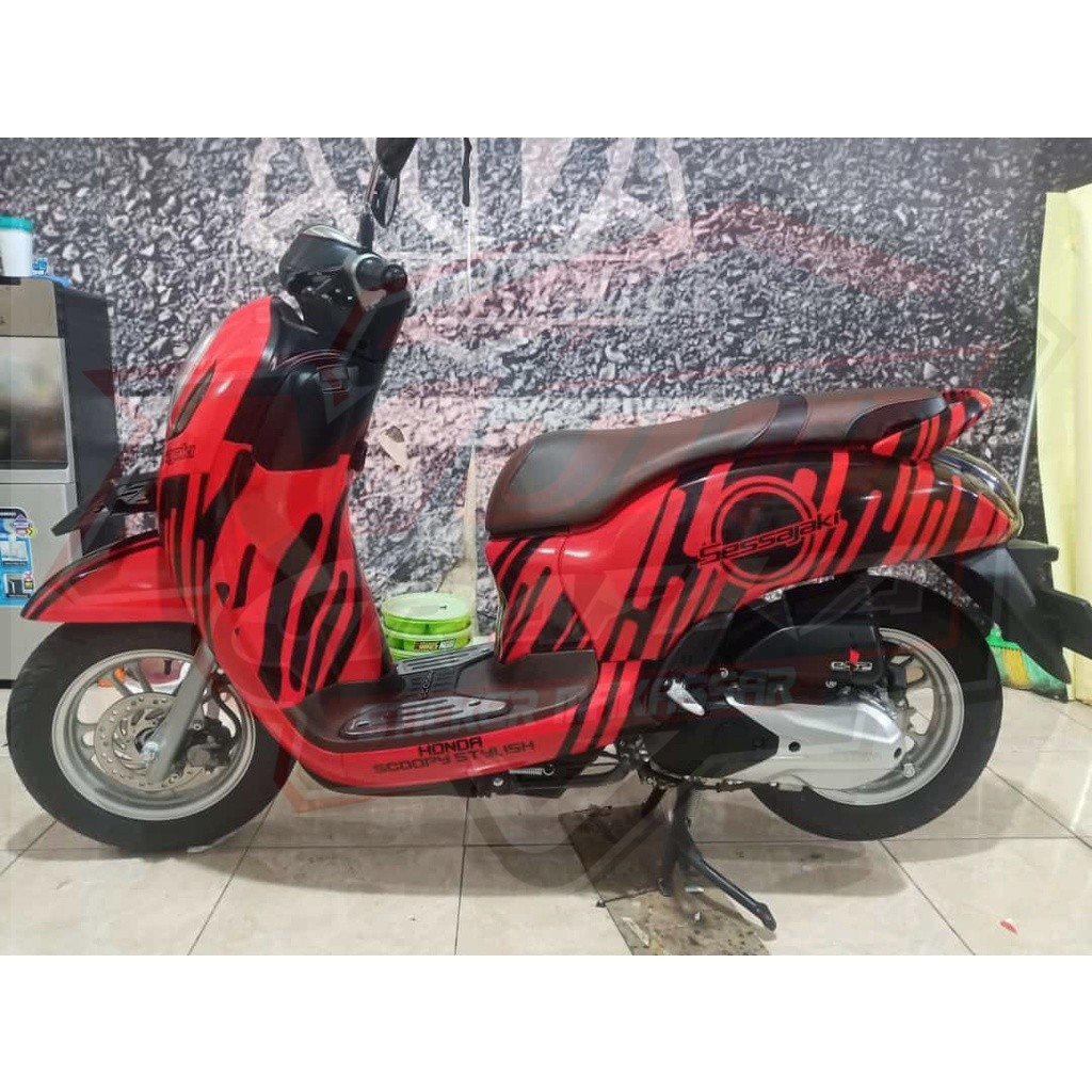 Jual Stiker Scoopy 2021 2020 2022 motor scoopy Scopy Full Body Motif ...