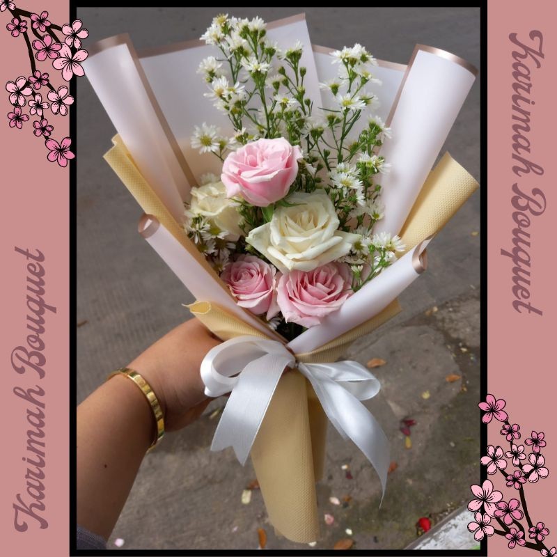 Jual KIRIM INSTANT! Buket Bunga Wisuda Bandung Flower Hand Bouquet Asli ...
