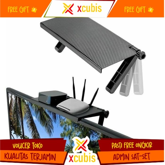 Jual Tempat Modem Remote Screen top Tatakan Barang Multifungsi Meja ...