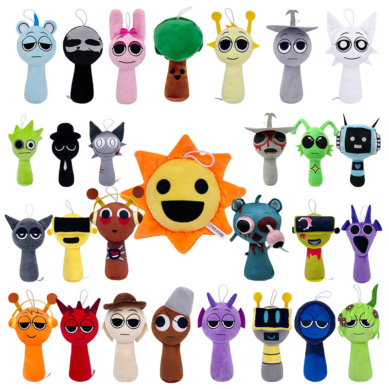 Jual Newest Sprunki Plush Toys Incredibox Sprunki Stuffed Dolls Sprunki ...