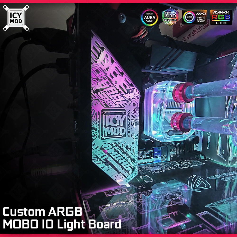 Jual PC Case IO Panel Customize MOBO MOD Mirror Panel AURA Water Cooler ...