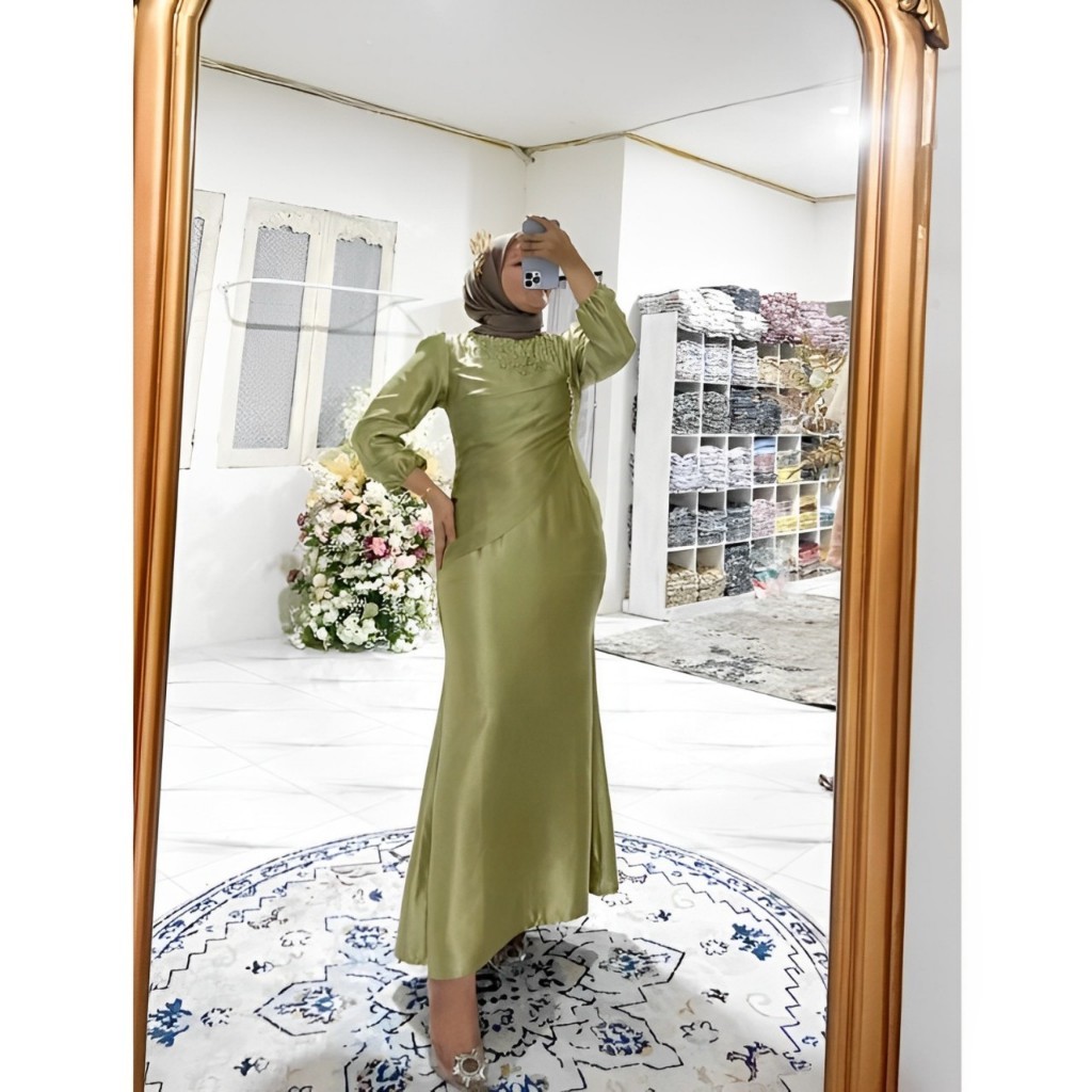 Ameri EMILIE GATHER DRESSワンピース（EMILIE GATHER DRESS