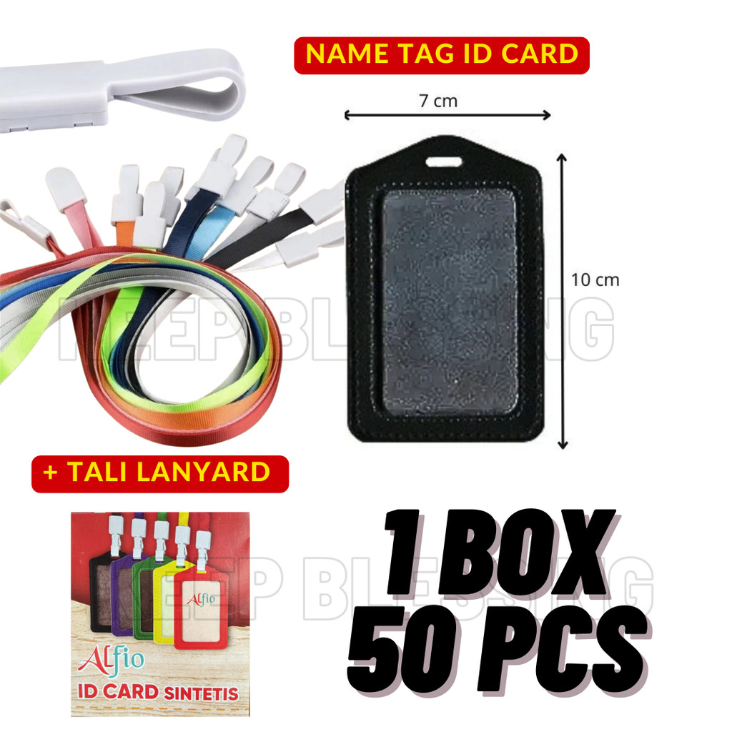 Jual ID Card Holder 1 Box (50 pcs) - Tempat Kartu Nama - Id Card Set ...