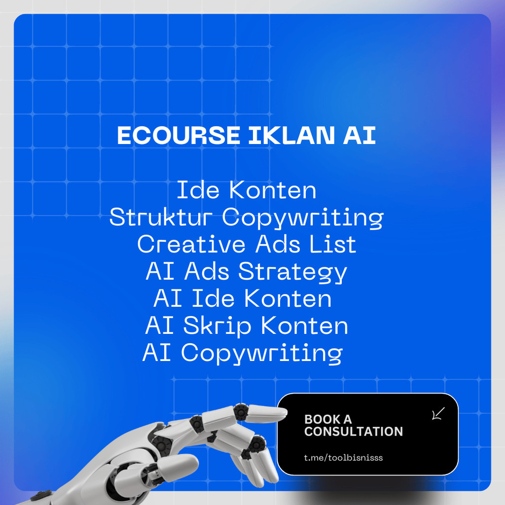 Jual Ecourse Iklan AI - Video Tutorial Menghasilkan Iklan menggunakan ...